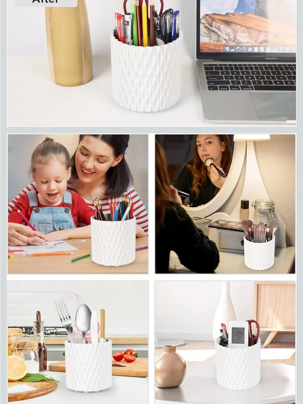 Rotating Pen:Makeup Brush Holder